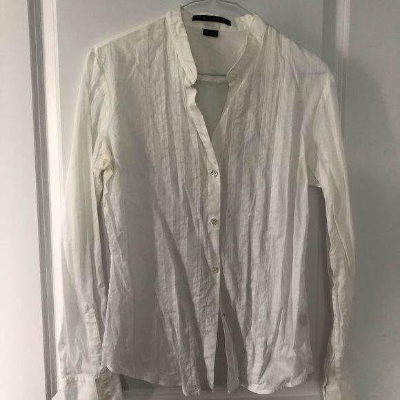 THEORY 100%cotton white shirt - Picture 1 of 7